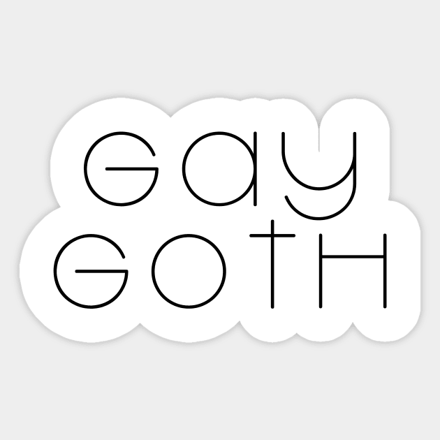 Gay Goth Sticker by prismpixels